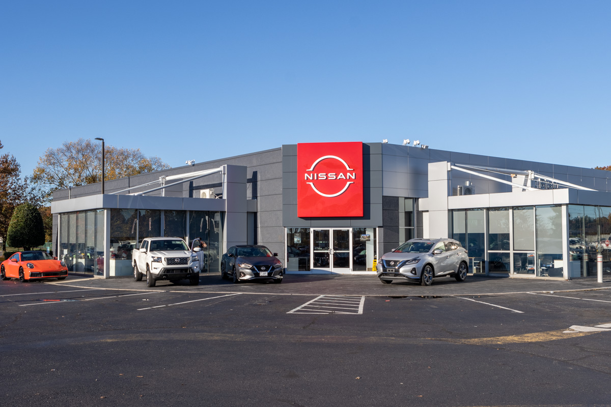 store front exterior of Matt Blatt Nissan, Egg Harbor Township, NJ 360 Virtual Tour for Car Dealership