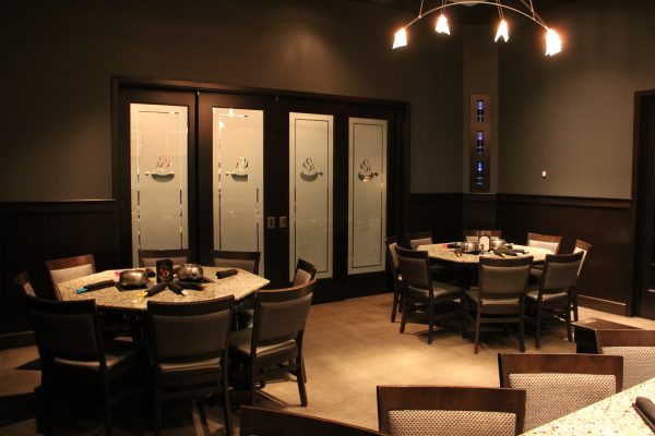 The Melting Pot a fondue restaurant Atlantic City NJ interior decor private dining room tables