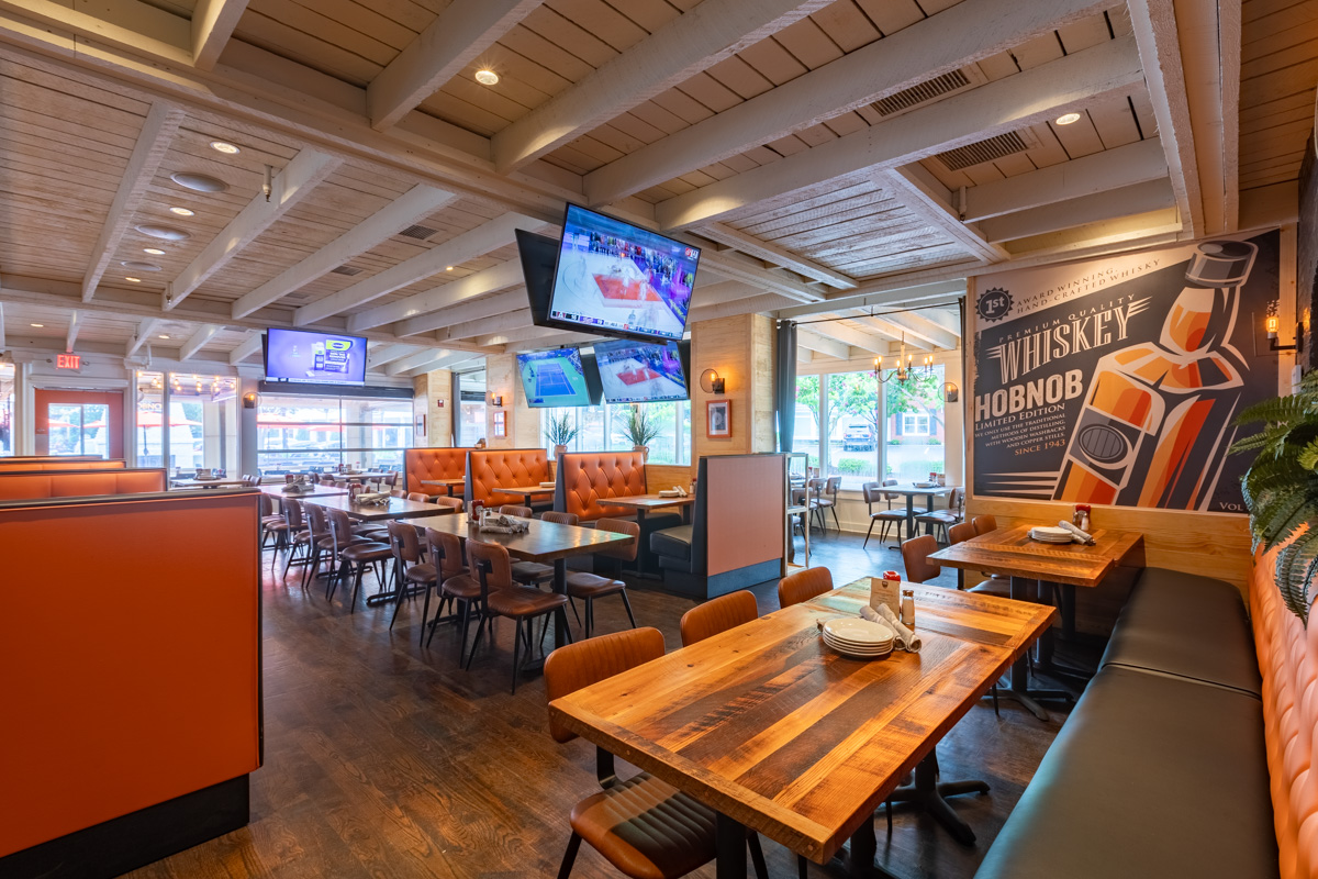 booth at HOBNOB Neighborhood Tavern in Vinings View, Atlanta, GA 360 Virtual Tour for American restaurant