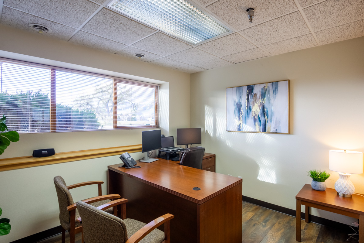 office desk at Austin Grusy - State Farm Insurance Agent, Boulder, CO 360 Virtual Tour for Insurance agency