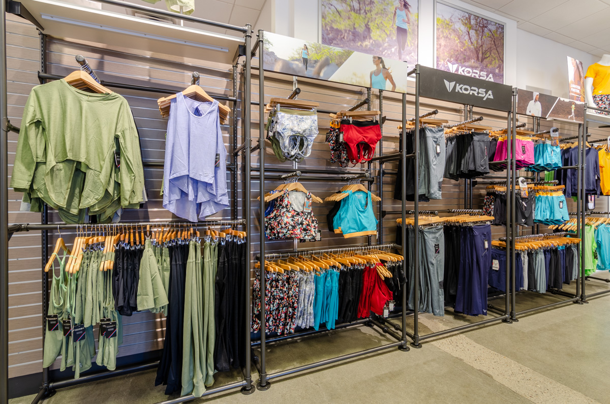 Korsa womens athletic apparel at Road Runner Sports, Chula Vista, CA 360 Virtual Tour for Running Shoe Store