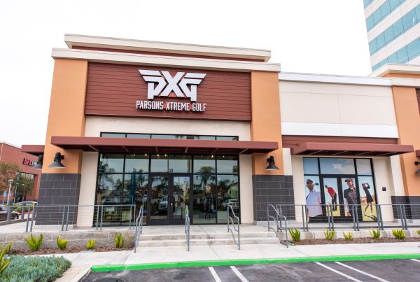 building exterior of PXG Orange County, Huntington Beach, CA 360 Virtual Tour for Golf Gear and Apparel