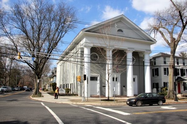 Haddon Fortnightly Womens Club Haddonfield NJ meeting hall porch columns front pillars methodist church