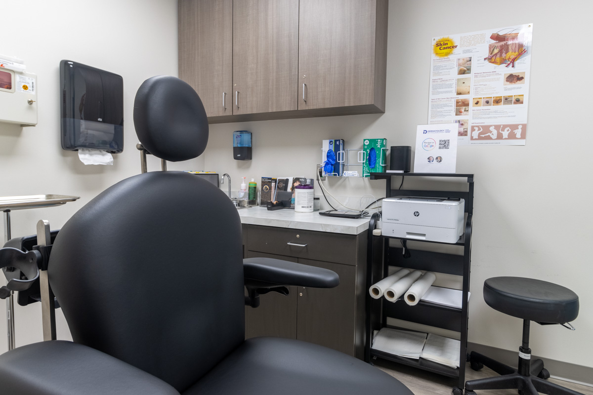 exam room at Dermatology of Philadelphia Mohs Surgery Center, LLC Marlton, NJ 360 Virtual Tour for Dermatologist