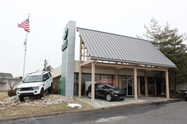 Outside of Land Rover in Cherry Hill New Jersey