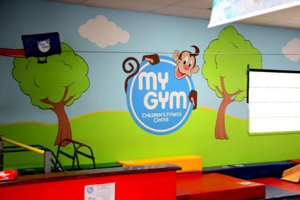 My Gym Cherry Hill Kids Gymnastics and Birthday Party Place Barclay Farms Shopping Center Cherry Hill NJ wall painting