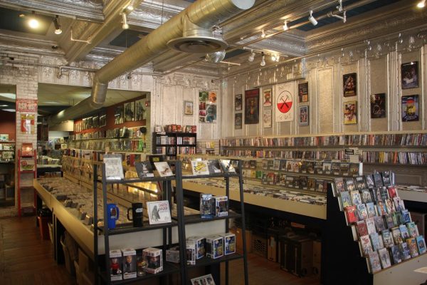 front room compact discs Tunes Record shop, Hoboken, NJ
