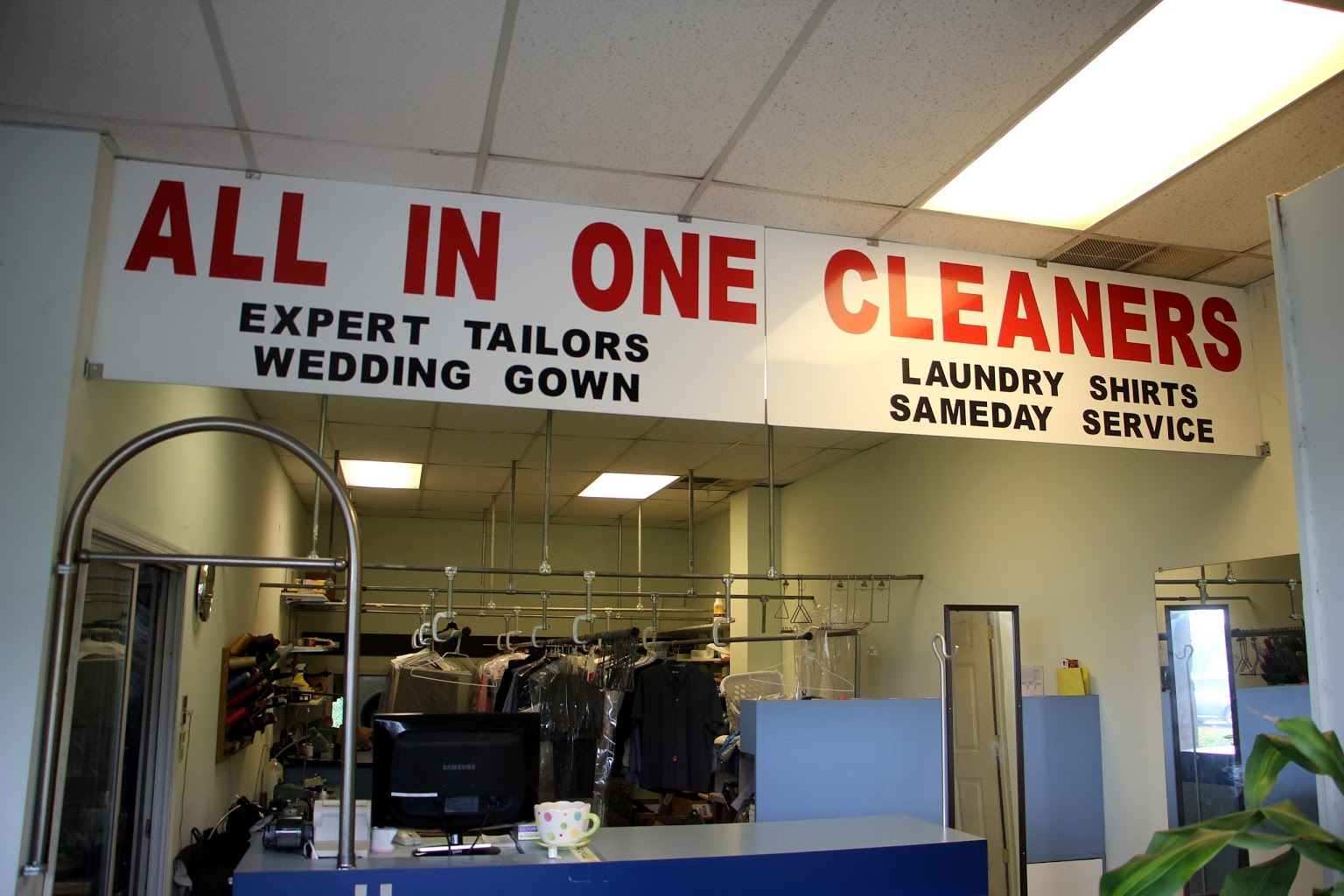 interior of All In One Cleaners, Cherry Hill, NJ