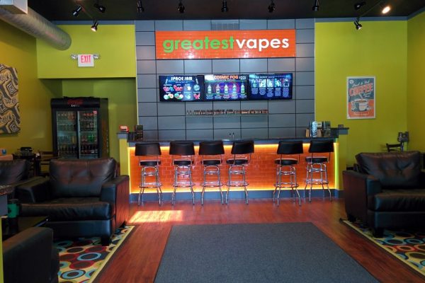 interior of Greatest Vapes and CBD Smoke Shop, Cherry Hill, NJ