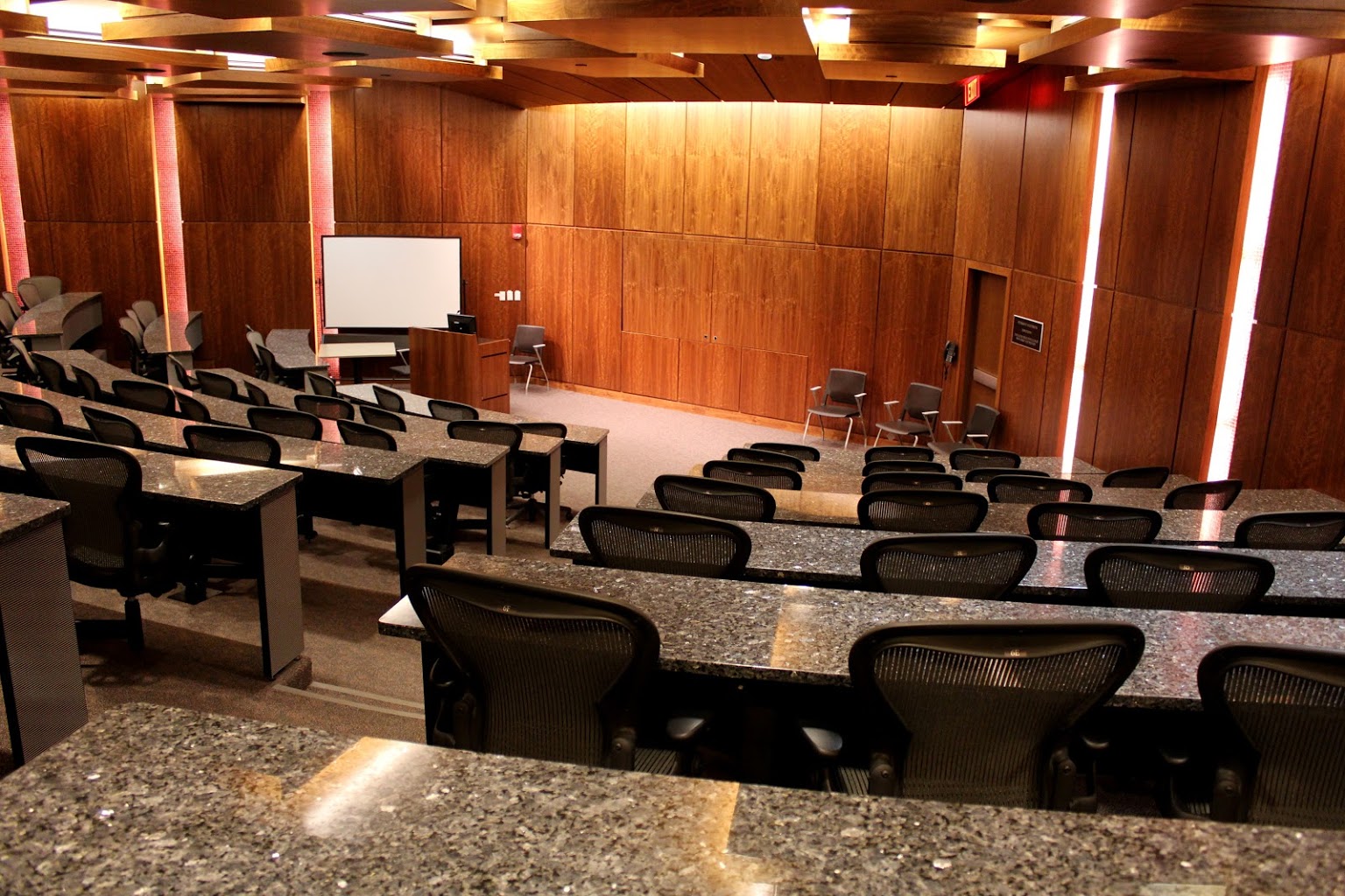 lecture hall at Rutgers Business School - See-Inside University, Newark, NJ