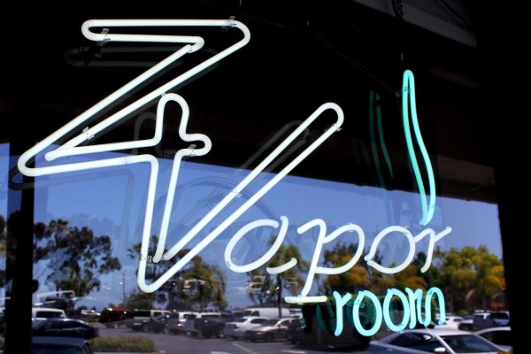 neon sign Z Vapor Room, Oceanside, CA