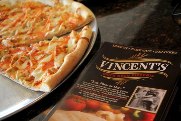 menu of Vincent's Brick Oven Pizza in Maple Shade, NJ