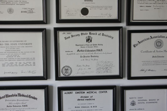 Euksuzian Orthodontics Moorestown NJ certificate degrees