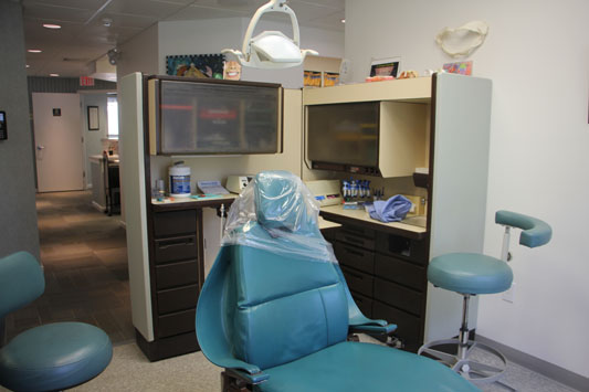 Bisignano, Stone, and Eckel Family Dentistry Medford NJ dental chair