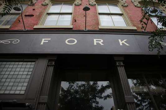 Fork Restaurant Philadelphia PA sign