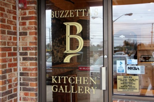 Buzzetta's Kitchen Gallery Cherry Hill NJ store front entrance logo sign