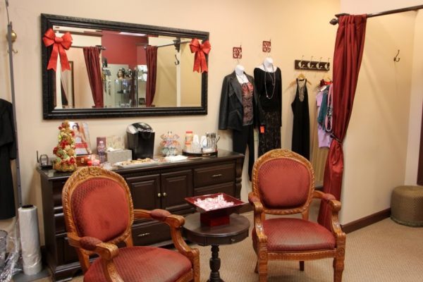 Michelle's Manelli Cherry Hill NJ boutique shop chairs fitting room