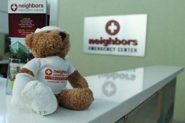 Neighbors Emergency Center Lakeline Austin TX teddy bear logo