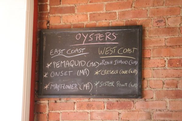 Elm Street Oyster House Greenwich CT oyster menu