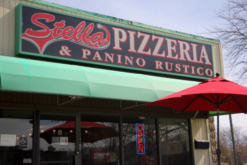 Stella Pizzeria & Panino Rustico Cherry Hill NJ store front umbrella Google Business View