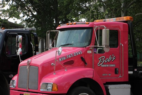Bob’s Radiator Services Atco NJ pink truck