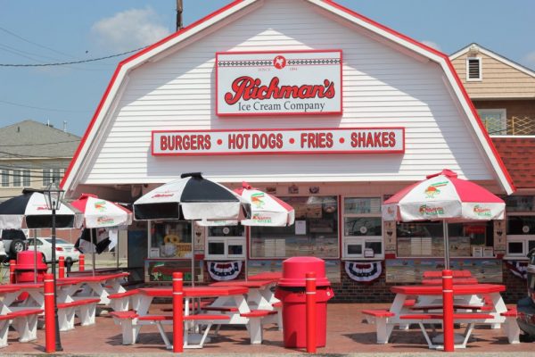 Richman's Ice Cream Company Brigantine NJ Burger stand Hotdog Fries Shakes