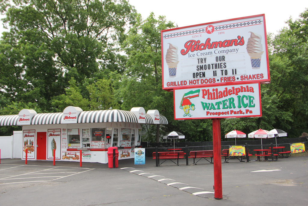 Richmans Ice Cream – See-Inside Ice Cream Parlor, Prospect Park, PA