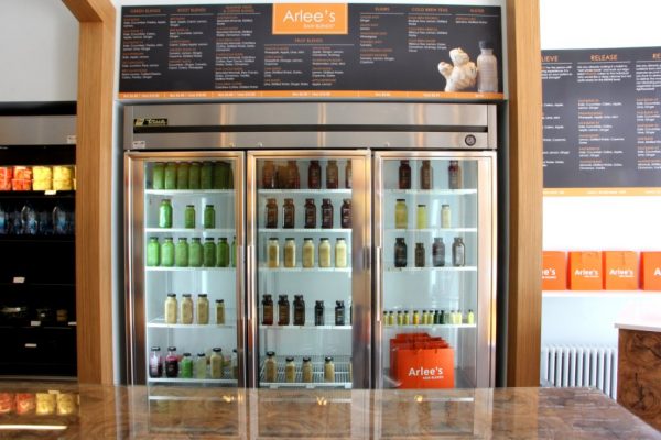 Arlee's Raw Blends Princeton NJ organic juices refrigerator