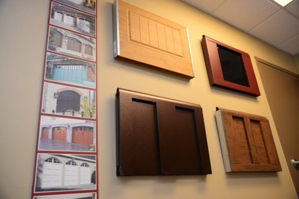 Capital City Garage Doors Round Rock TX wood panel samples