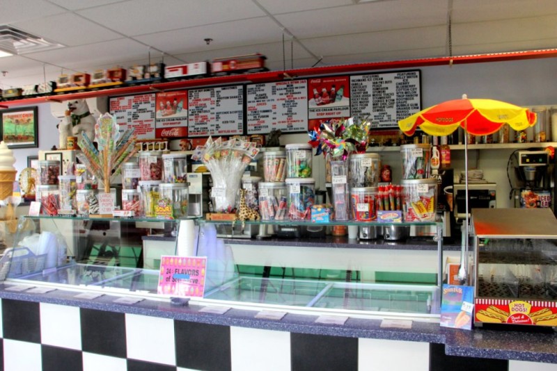 Ice Cream Parlour Cherry Hill NJ counter Google Business View