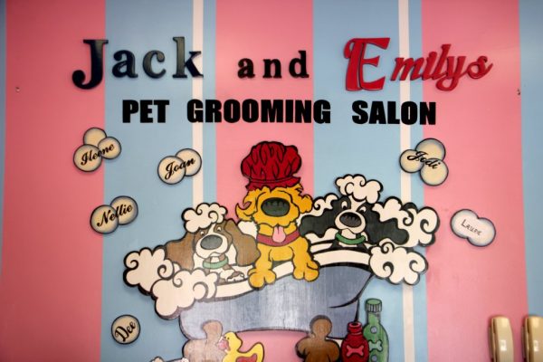 Jack & Emily's Pet Salon Voorhees Township NJ pet grooming sign