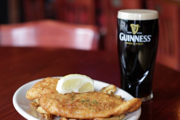 Mcbride's Irish Pub Providence RI guinness fish and chips