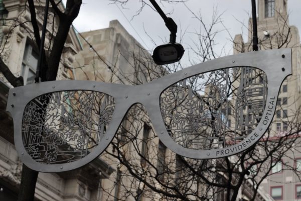 Providence Optical Providence RI eyeglasses frames sculpture sign