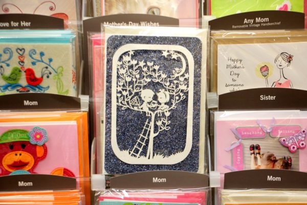 Ruth's Hallmark Cherry Hill NJ paper cut out card love in a tree