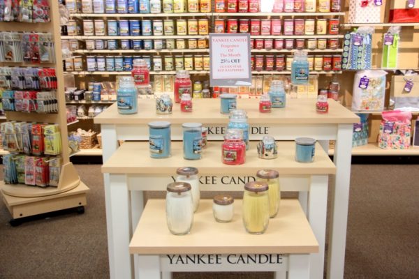Ruth's Hallmark Shop Medford NJ yankee candle display