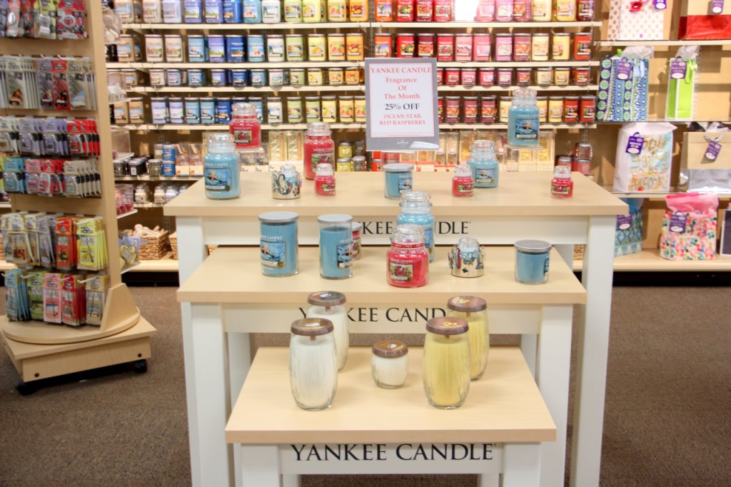 Ruth's Hallmark Shop Medford NJ yankee candle display