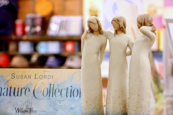 Ruth’s Hallmark Shop Voorhees NJ susan lordi three sisters wood sculpture
