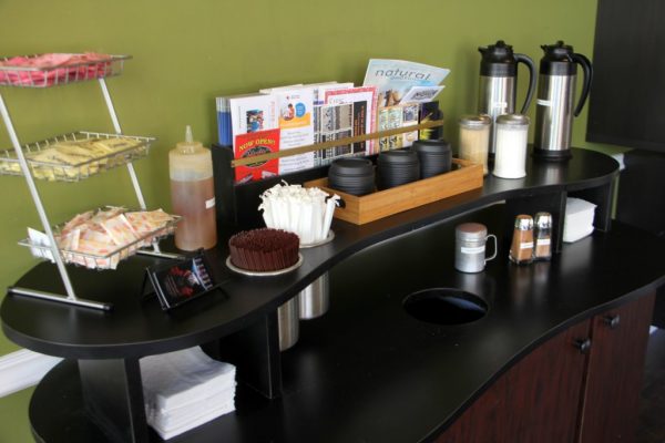 The Daily Grind Mt Holly NJ coffee fixin counter