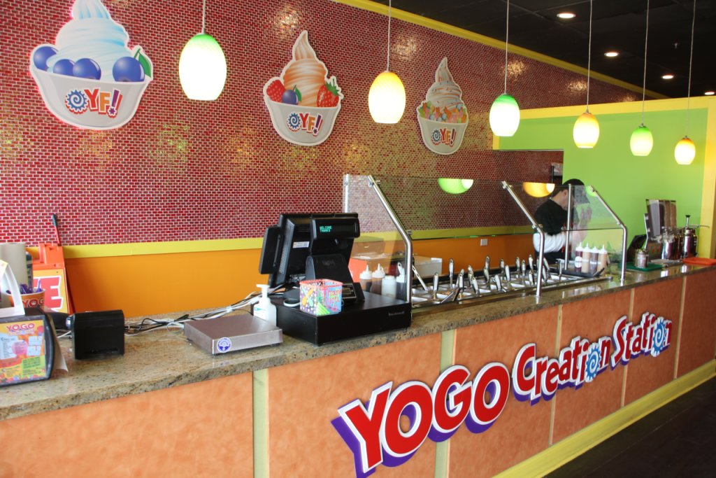 Yogo Factory Somerdale NJ frozen yogurt topping counter