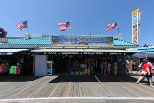 The Dollar Store Ocean City NJ boardwalk store front