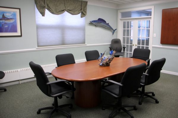Haines & Haines T.C. Irons Insurance Agency Burlington NJ conference room table
