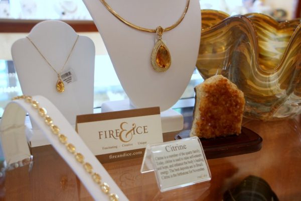Fire & Ice National Harbor Oxon Hill MD jewelry citrine necklaces bracelet