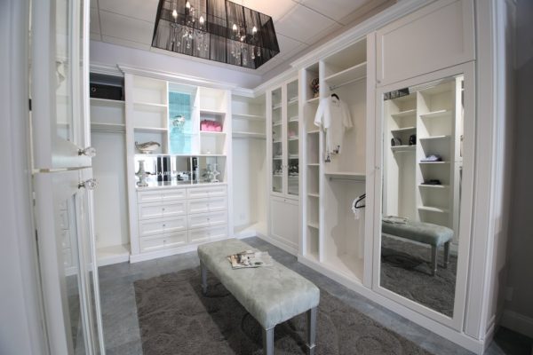 California Closets Boca Raton FL Interior Design wardrobe shelves hanger mirror
