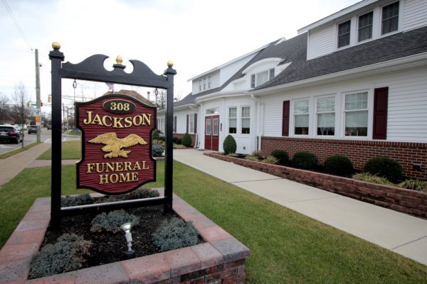 Jackson Funeral Home Haddon Township NJ sign
