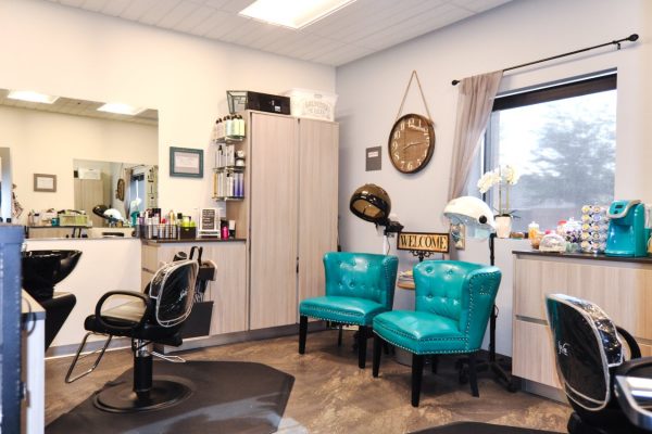 Sola Salon Studios Avondale AZ beauty salon aqua chairs
