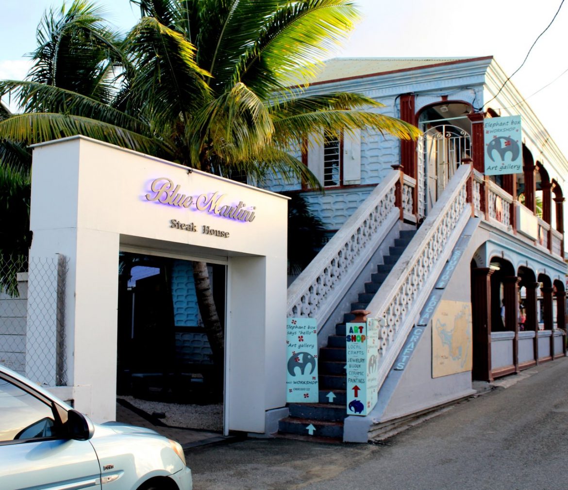 Blue Martini Steakhouse Grand Case Saint Martin restaurant entrance Google Business View