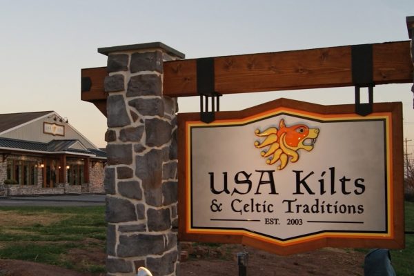 USA Kilts Spring City PA sign