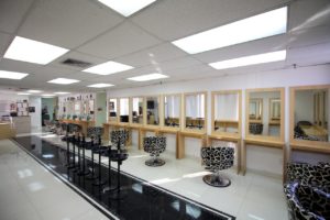 Christine Valmy Pine Brook, NJ Beauty School make-up stations