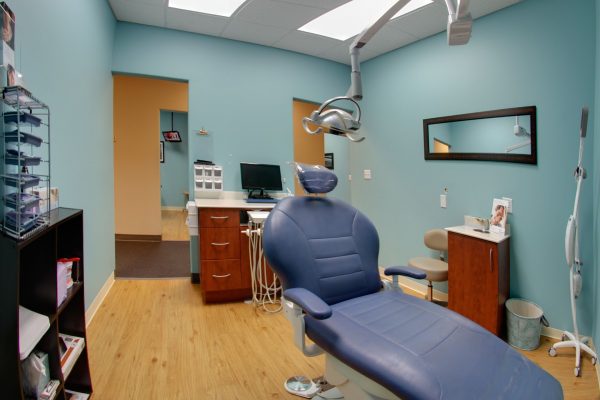 dental studio buda tx exam room with dentist chair