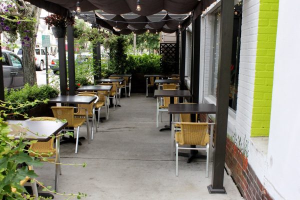 Bon Vivant Cafe + Farm Market Alexandria, VA Cafe outdoor tables